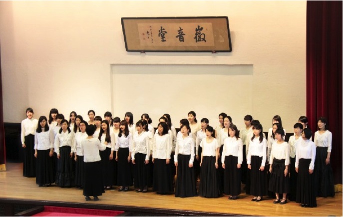 Singing of the school song 