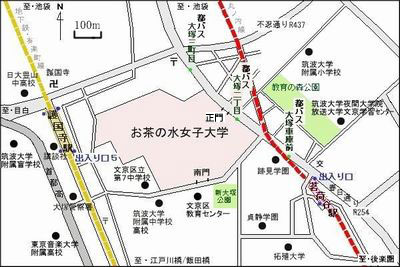 大学周辺地図