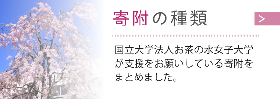 寄附の種類