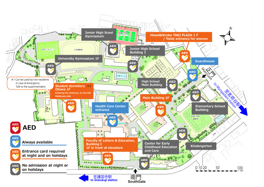 AED map