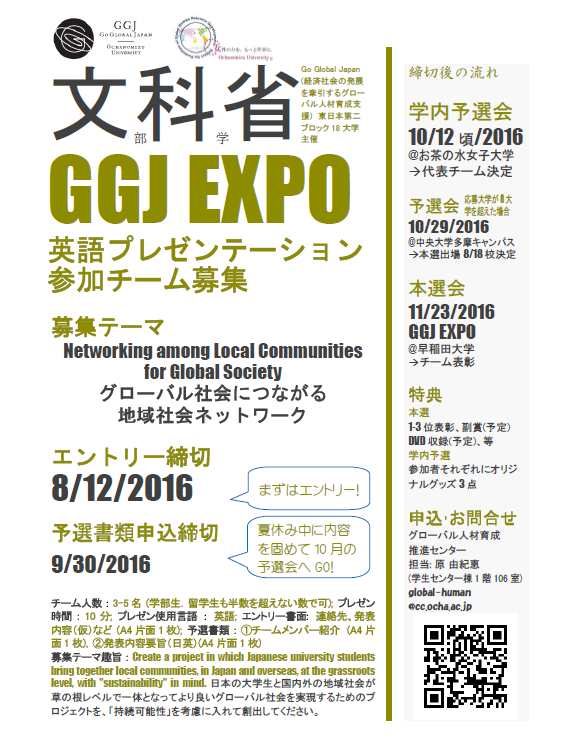 GGJ学生英語プレゼン説明会