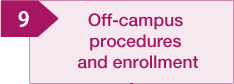 Off-campus procedures and enrollment
