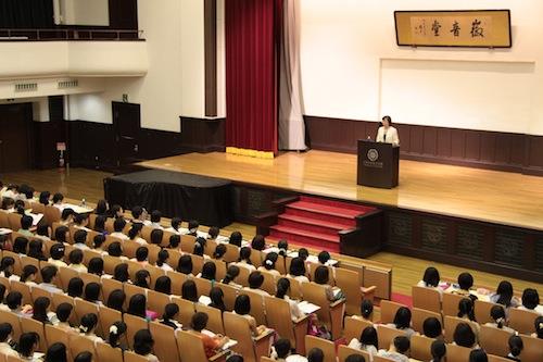 2015年オープンキャンパス(理学部)　7月18日　学長挨拶