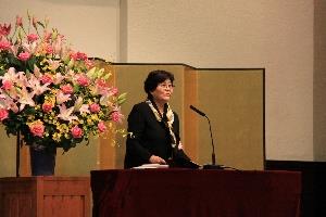 式典挨拶　三浦良子桜蔭会会長