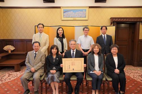 伝達式の様子